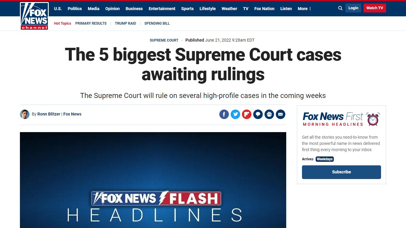 The 5 biggest Supreme Court cases awaiting rulings | Fox News